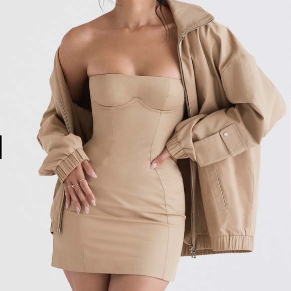 Elissa - Stone strapless mini dress (House of CB) jacket available too - Picture 5 of 5